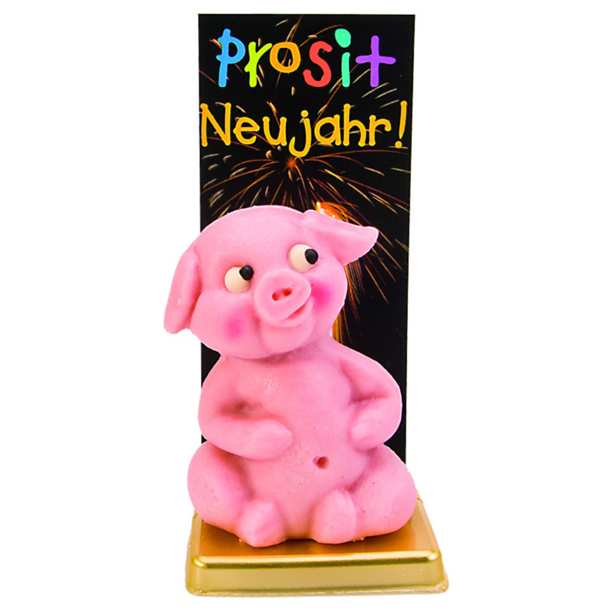 Edelmarzipan Schwein sitzend 50g