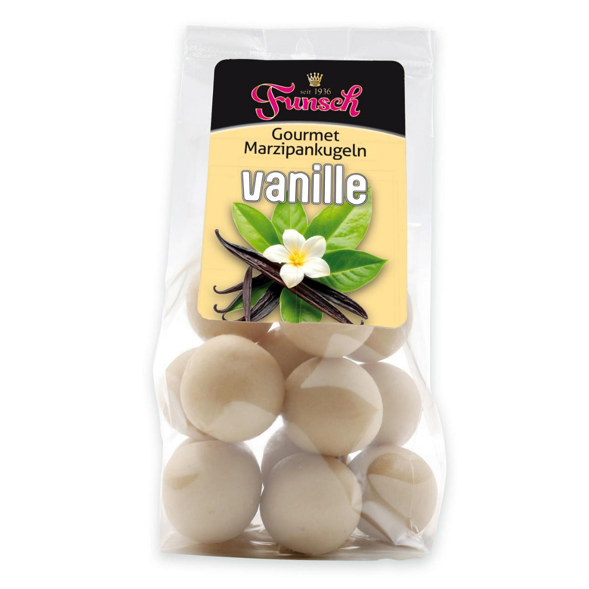 90/10er Edelmarzipan Gourmetkugeln Vanille 100g