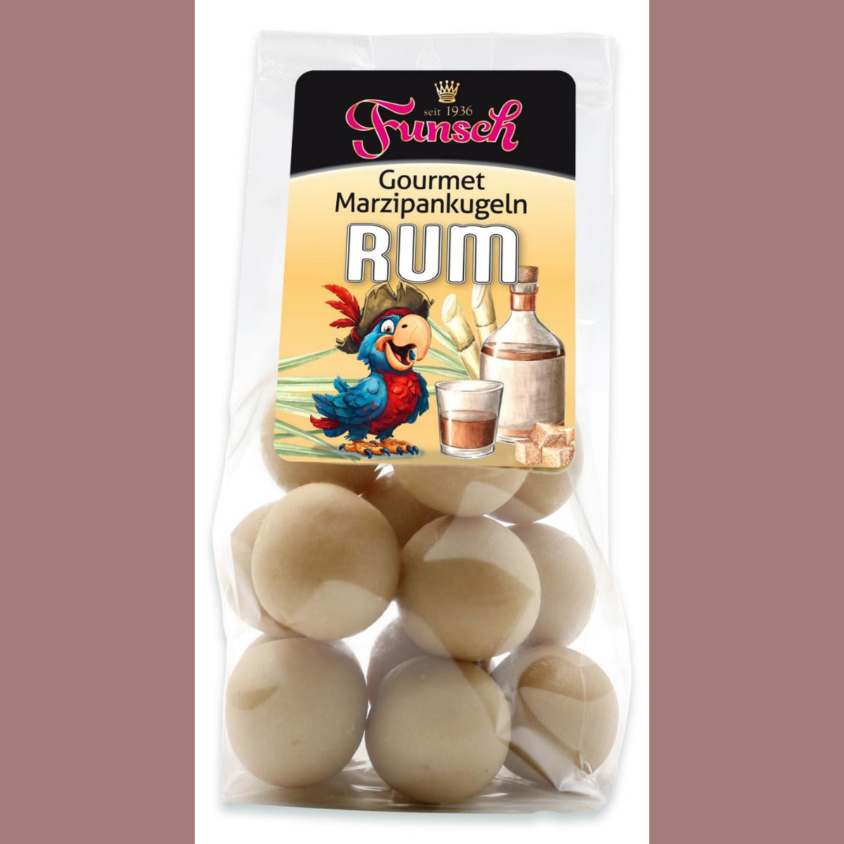 90/10er Edelmarzipan Gourmetkugeln Rum 100g