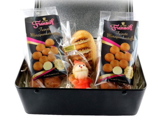 Edelmarzipan Weihnachtstruhe 325g