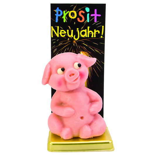 Edelmarzipan Schwein sitzend 50g