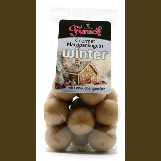 90/10er Edelmarzipan Gourmetkugeln Wintergewürz 100g