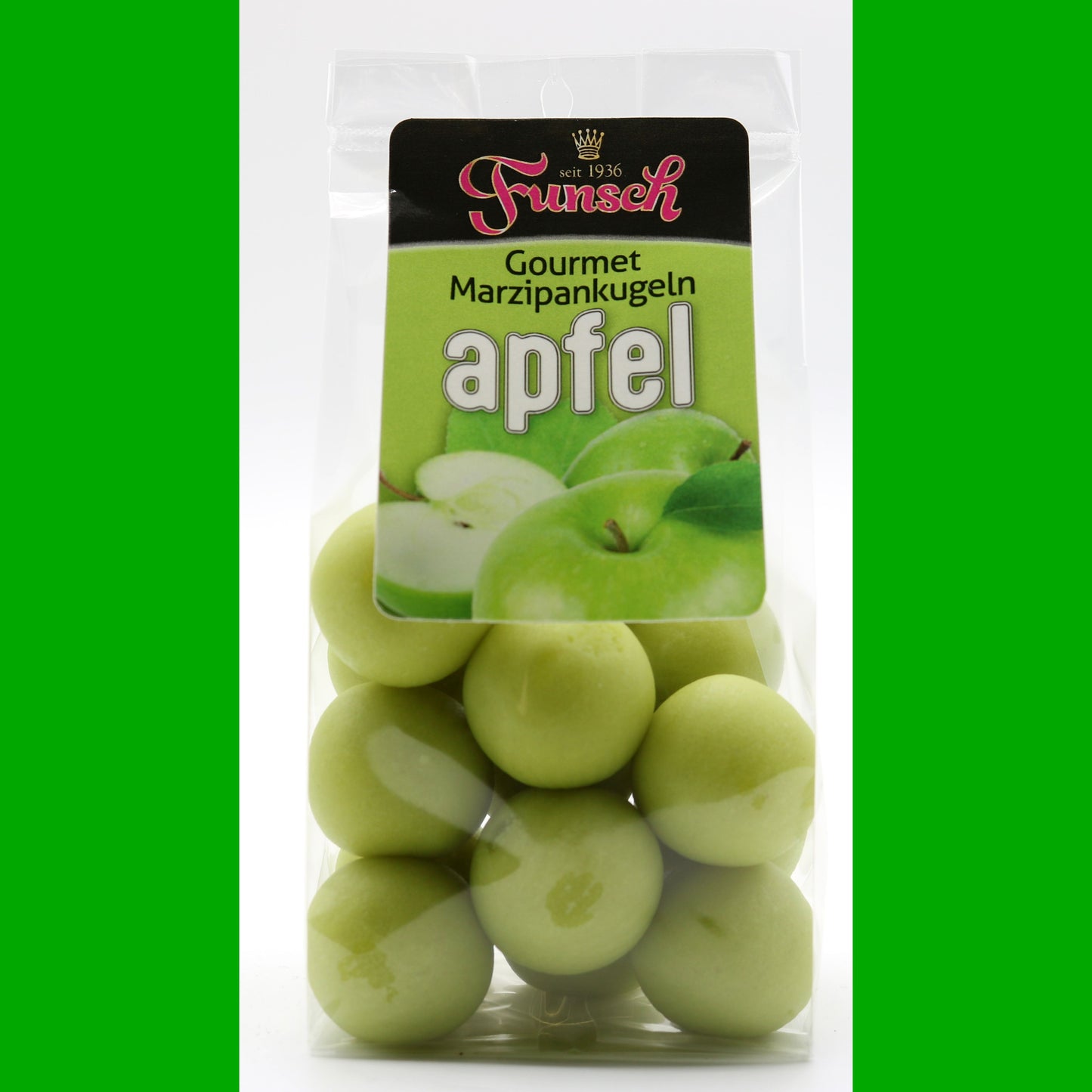 90/10er Edelmarzipan Gourmetkugeln Apfel 100g